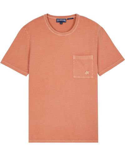 Vilebrequin Solid T-shirt Aus Bio-baumwolle Für Herren - Orange