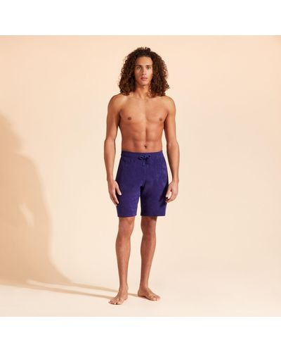 Vilebrequin Terry Bermuda Shorts Solid - Blue