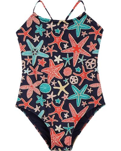 Vilebrequin Holistarfish Badeanzug Für Mädchen - Rot