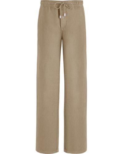 Vilebrequin Linen Pants Solid - Natural