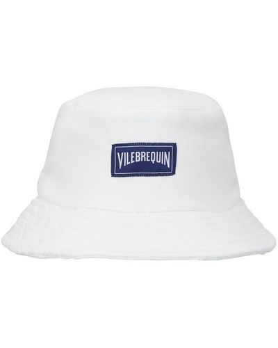 Vilebrequin Cappello da pescatore unisex spugna - berretto - boheme - Bianco