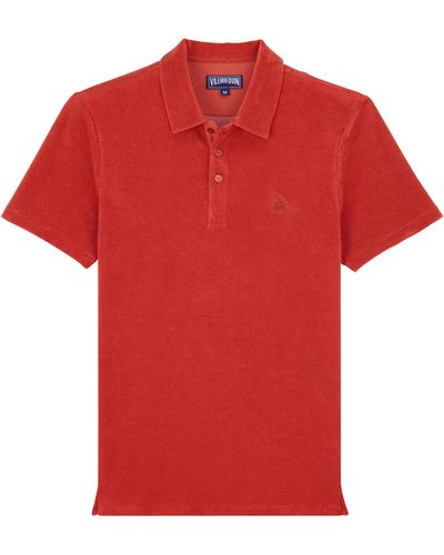 Vilebrequin Terry Polo Solid - Red
