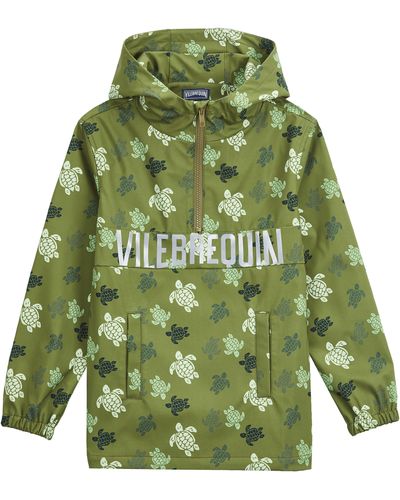 Vilebrequin Ronde Des Tortues Windjacke Für Jungen In Camouflage - Grün