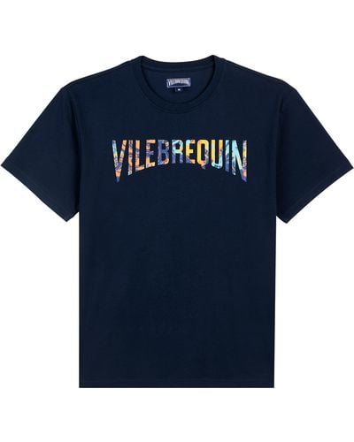 Vilebrequin Organic Cotton T-shirt Poulpes Tie & Dye - Blue