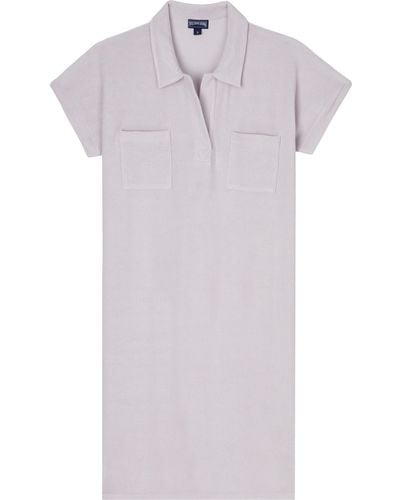 Vilebrequin Terry Polo Dress Solid - Purple