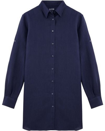 Vilebrequin Shirt Dress Solid - Blue