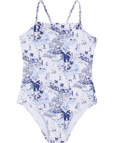 Vilebrequin Riviera Badeanzug Für Mädchen - Blau