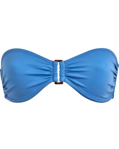 Vilebrequin Top bikini donna a fascia tinta unita - costume da bagno - luce - Blu