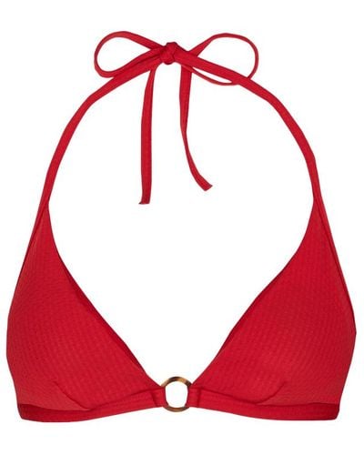 Vilebrequin Top bikini donna all'americana plumetis - costume da bagno - flechett - Rosso