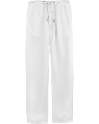 Vilebrequin Linen Pants Solid - White