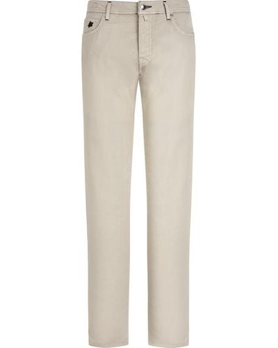 Vilebrequin Pantalon 5 poches en coton et lin homme uni - gbetta18 - Neutre