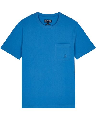 Vilebrequin Organic Cotton T-shirt Solid - Blue