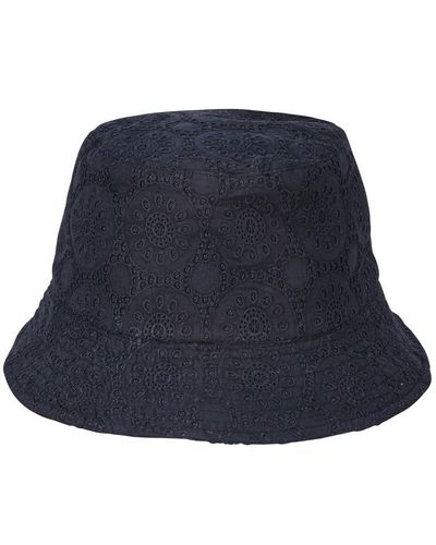 Vilebrequin Cappello da pescatore unisex in cotone broderies anglaises - berretto - betty - Blu