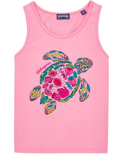 Vilebrequin Provencal Turtle Tanktop Für Mädchen - Pink