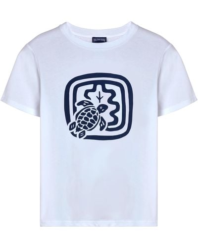 Vilebrequin Organic Cotton T-shirt - X Ines De La Fressange - Blue