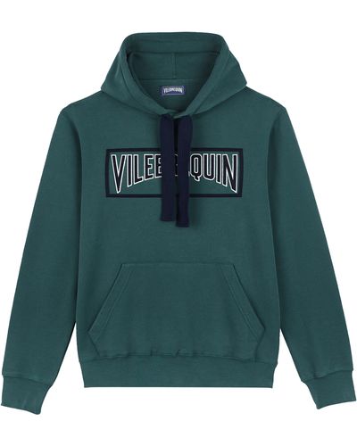 Vilebrequin Cotton Hoodie Sweatshirt Solid - Green