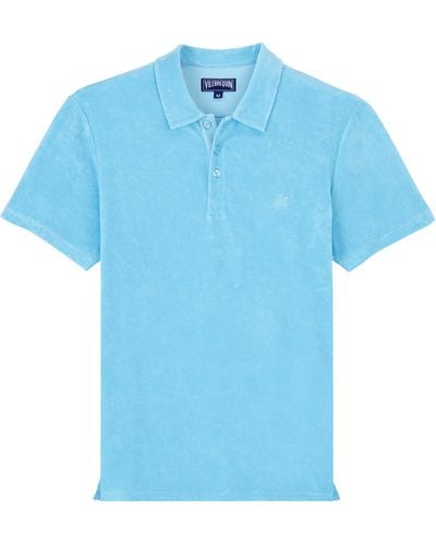 Vilebrequin Terry Polo Solid - Blue