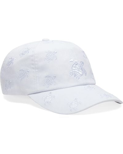 Vilebrequin Embroidered Cap Turtles All Over - White