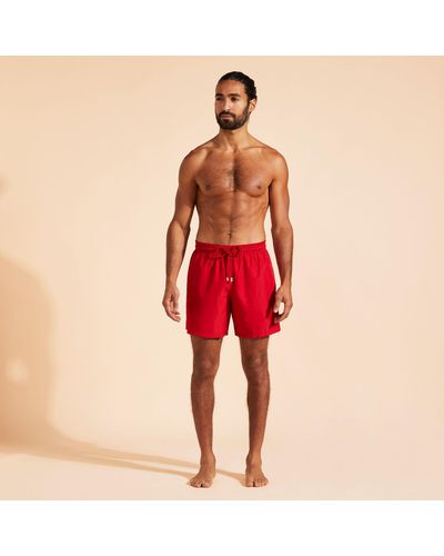 Vilebrequin Ultra-light And Packable Swim Shorts Solid - Red