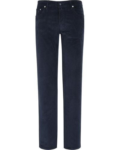 Vilebrequin 5-pockets Corduroy Pants 1500 Lines - Blue