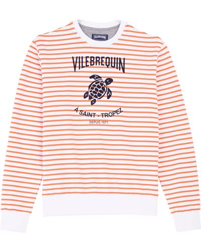Vilebrequin Cotton Striped Crewneck Sweatshirt - Pink