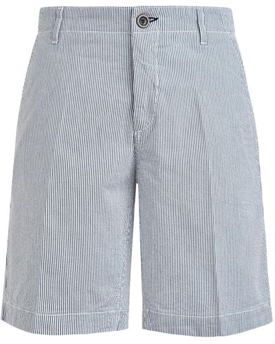 Vilebrequin Cotton Bermuda Shorts Seersucker - Blue