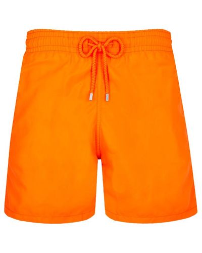 Vilebrequin Costume da bagno uomo tinta unita - costume da bagno - moorea - Arancione