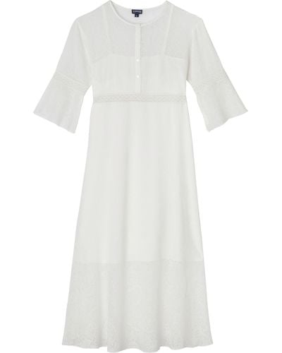 Vilebrequin Silk Maxi Dress Paisley - White