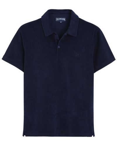 Vilebrequin Solid Polohemd Aus Jacquard Für Herren - Blau
