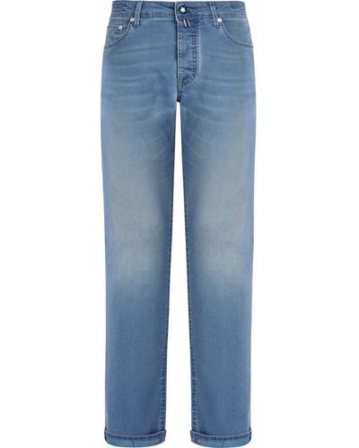 Vilebrequin Jeans 5 poches homme tropical turtles - gbetta18 - Bleu