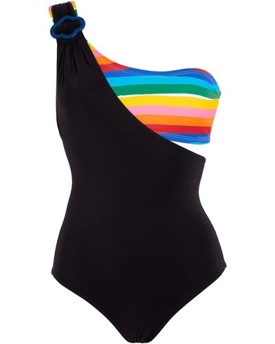 Vilebrequin Asymmetrical One Piece Swimsuit Rainbow Bandeau - X Jcc+ - Limited Edition - Multicolor