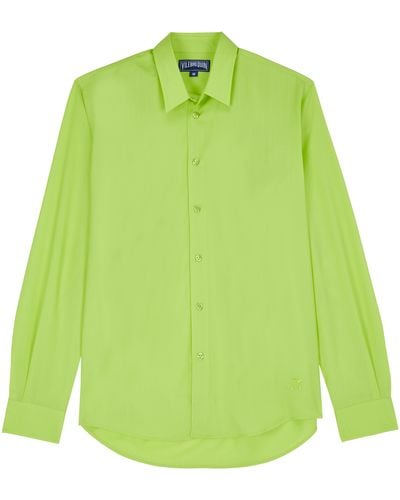 Vilebrequin Wool Shirt Super 120 - Green