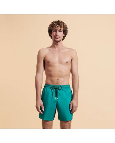 Vilebrequin Swim Shorts Ultra-light And Packable Solid - Green