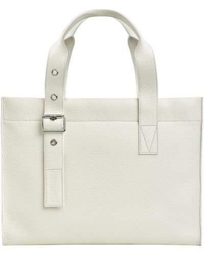 Vilebrequin Medium Leather Bag - White