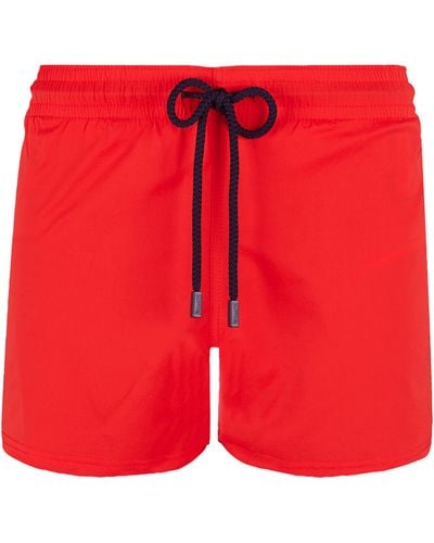 Vilebrequin Swimwear Short And Fitted Stretch Solid - Red