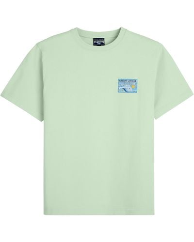Vilebrequin Cotton T-shirt Wave - Green