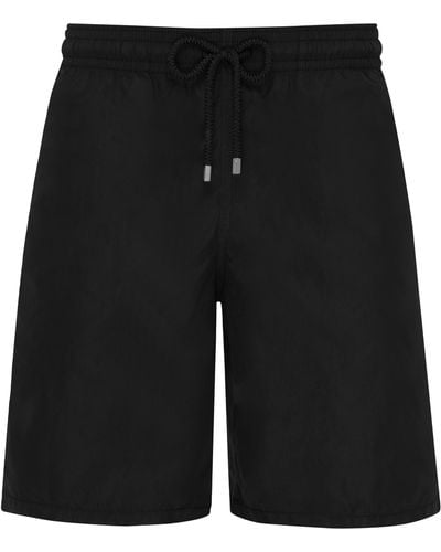 Vilebrequin Long Swim Shorts Solid - Black