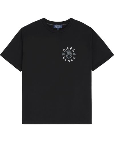 Vilebrequin T-shirt Logo Printed - Black