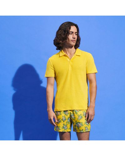 Vilebrequin Terry Polo Solid - Yellow