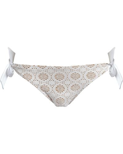 Vilebrequin Broderies Anglaises Bikinihose Für Damen - Weiß
