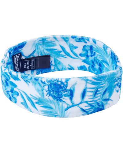 Vilebrequin Terry Headband Tahiti Flowers - Blue