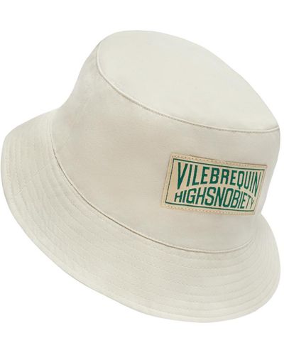 Vilebrequin Cappello da pescatore uomo tinta unita - x highsnobiety - capello - bowl - Bianco