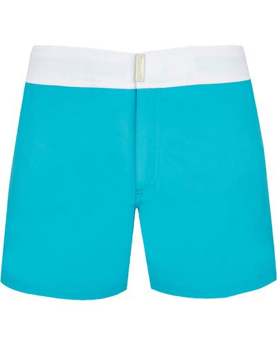 Vilebrequin Stretch Swim Trunks Flat Belt Color Block - Blue