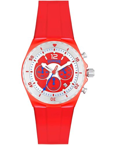 Vilebrequin Steel Chrono Watch - Red
