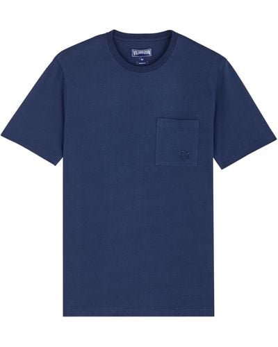 Vilebrequin Organic Cotton T-shirt Solid - Blue