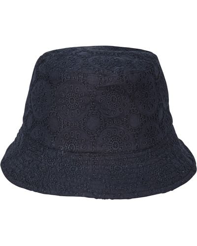 Vilebrequin Cotton Bucket Hat Broderies Anglaises - Blue