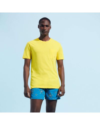 Vilebrequin Organic Cotton T-shirt Solid - Yellow