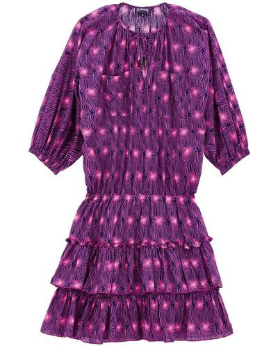 VILEBREQUIN Women Viscose Fluid Dress Tahiti Flowers