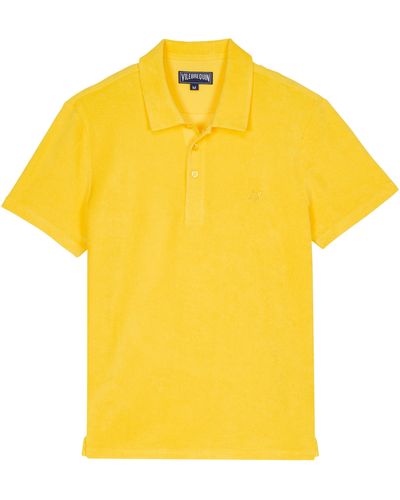 Vilebrequin Organic Cotton Terry Polo Solid - Yellow