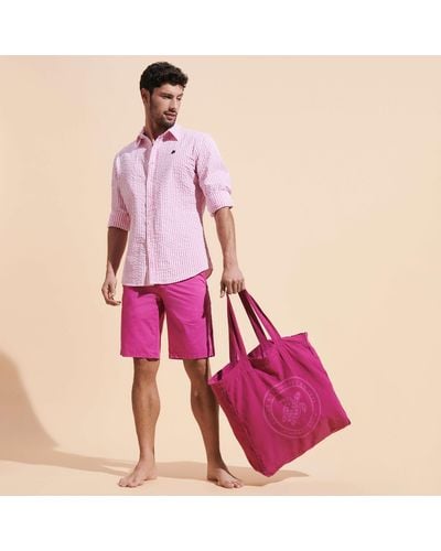 Vilebrequin Canvas Marine Beach Bag Sold - Pink